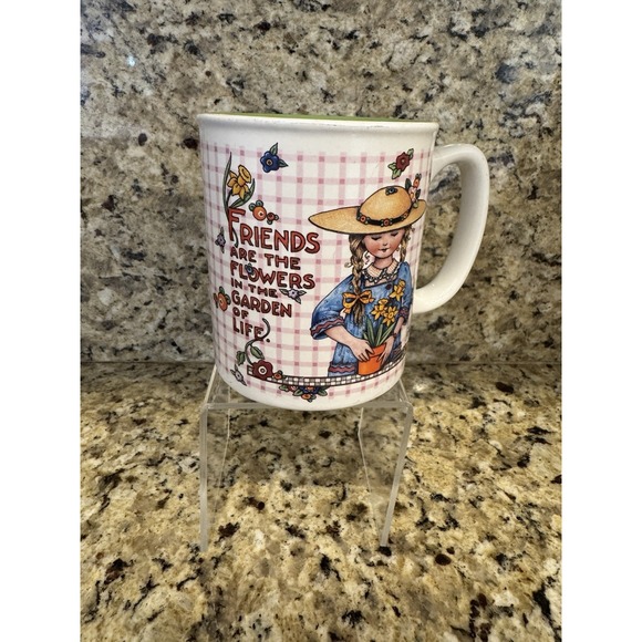MARY ENGELBREIT MUG "FRIENDS ARE THE FLOWERS IN THE GARDEN OF LIFE" - Picture 1 of 5